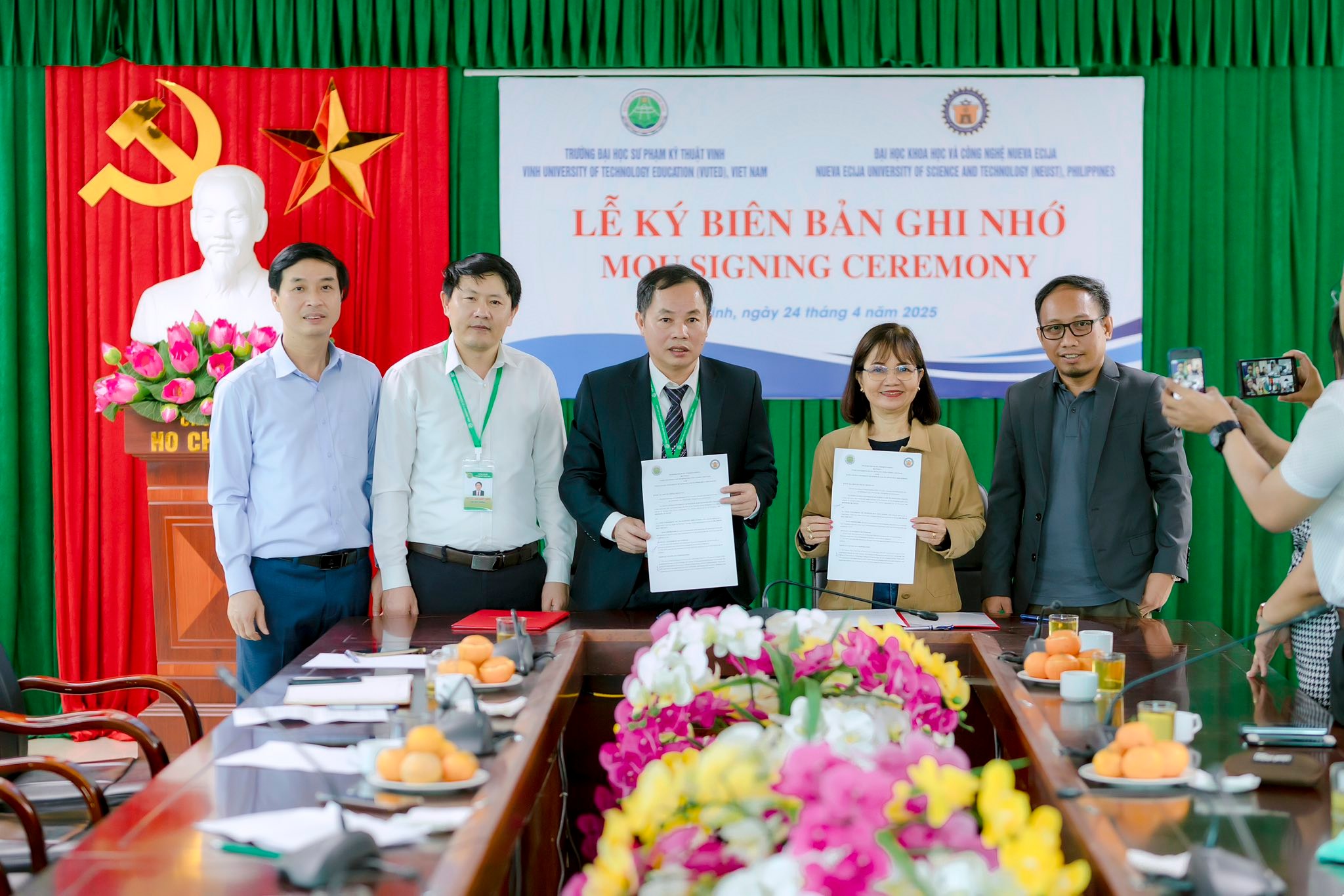 Ký kết hợp tác đào tạo với  Đại học Khoa học và Công nghệ Nueva Ecija                     ( Philippines)